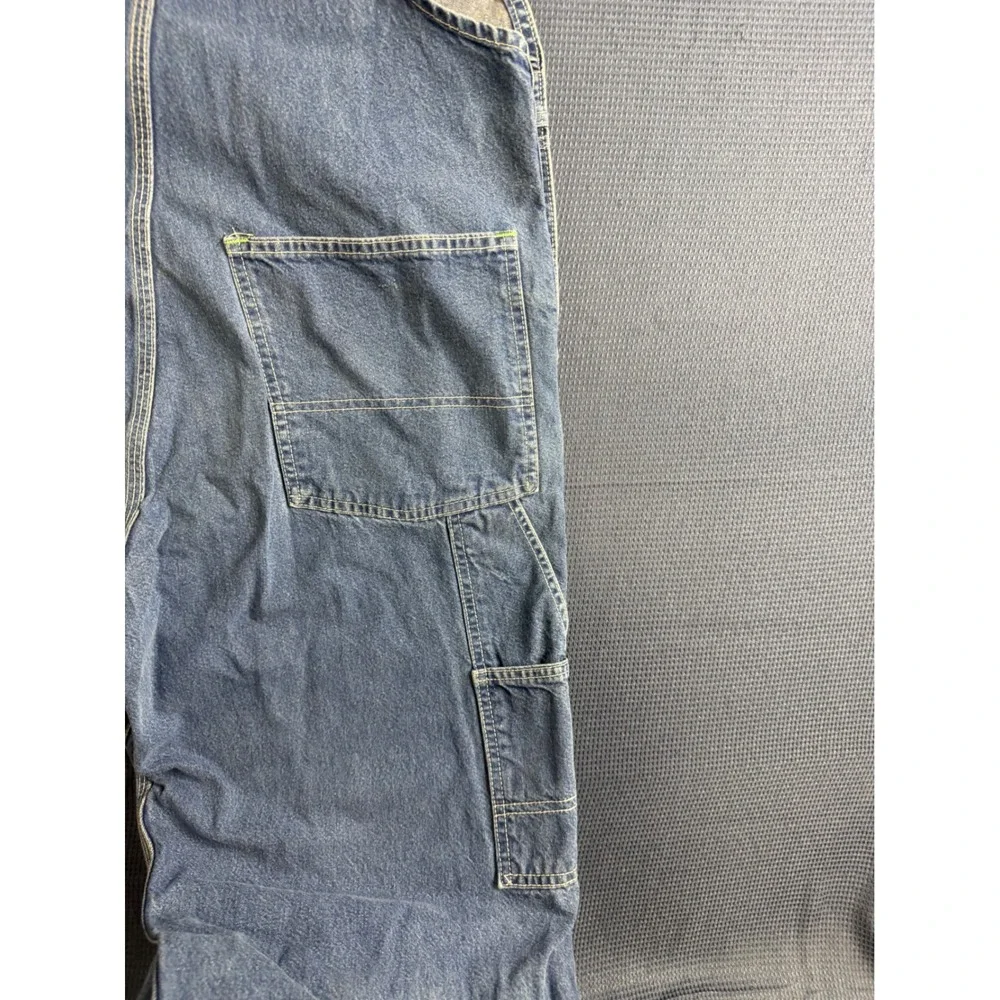 Vintage OshKosh Bgosh Vestbak Denim Overalls Mens 38x29 Made in USA Blue